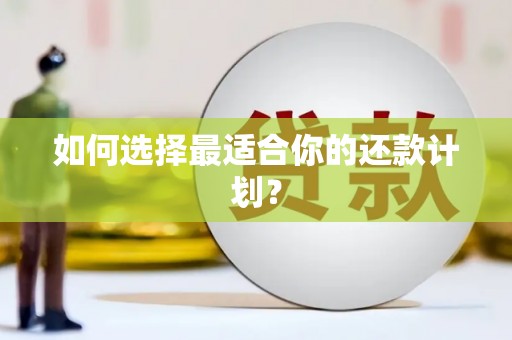 石碇如何选择最适合你的还款计划？