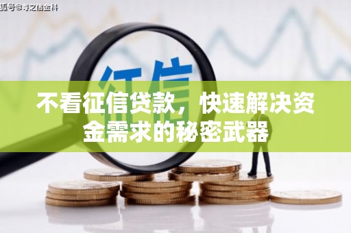 石碇不看征信贷款，快速解决资金需求的秘密武器