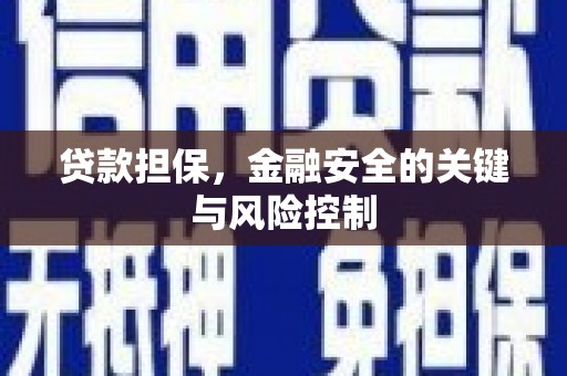 石碇贷款担保，金融安全的关键与风险控制