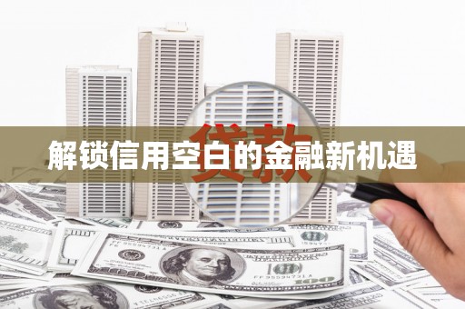 石碇解锁信用空白的金融新机遇