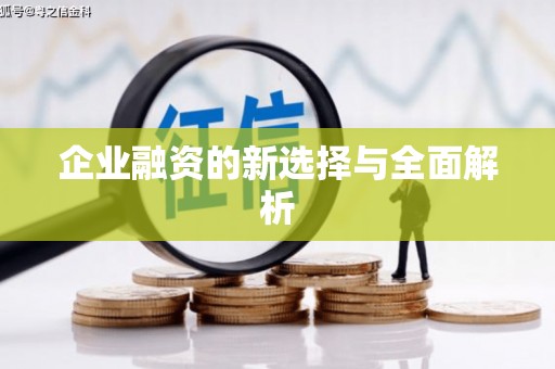 石碇企业融资的新选择与全面解析